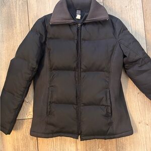 Women's Navy Vintage Gap Puffer Jacket Down Feathers & Waterfowl Medium